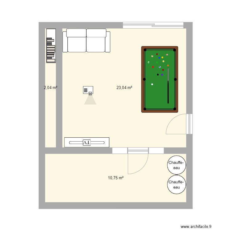 pièce supplémentaire. Plan de 0 pièce et 0 m2