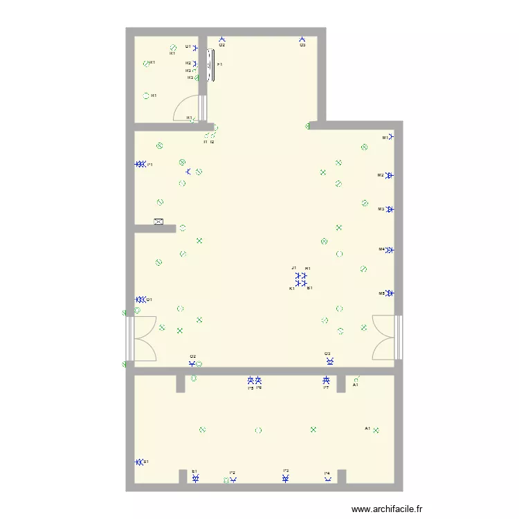 Implantation Chapelle. Plan de 