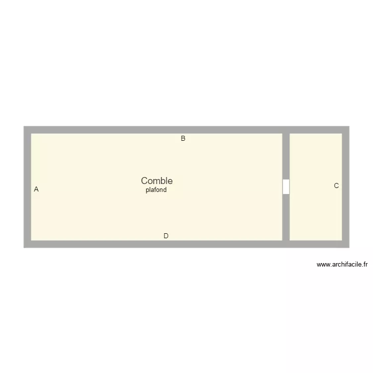 dupin comble. Plan de 