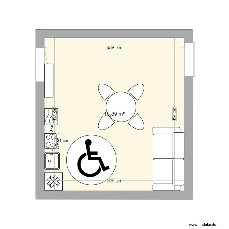 cuisine / repos. Plan de 0 pièce et 0 m2