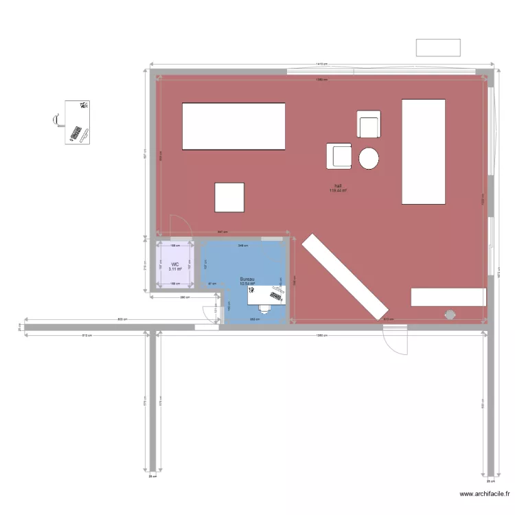 HALL 11. Plan de 
