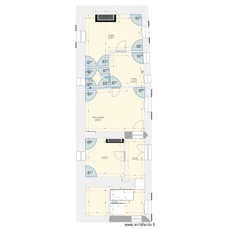 20220215 CHAMAILLARD Existant mamie Sauvegarde18H28. Plan de 7 pièces et 101 m2