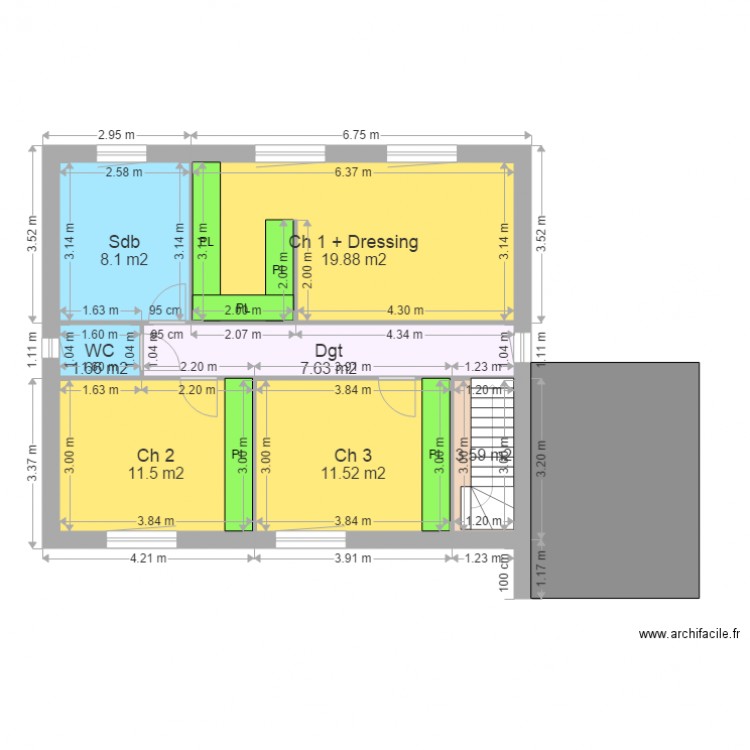 BOULONGNE etage. Plan de 0 pièce et 0 m2