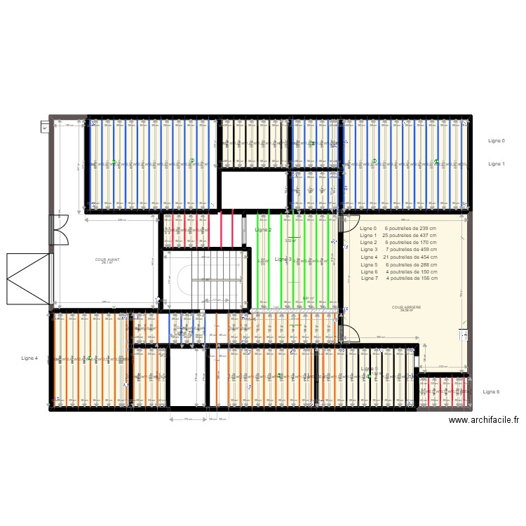 PROJ KMG PLAN2POSE 2. Plan de 107 pièces et 395 m2