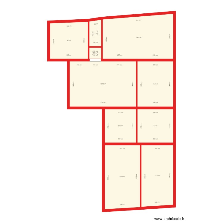 BI 1814 rdc Côté. Plan de 0 pièce et 0 m2