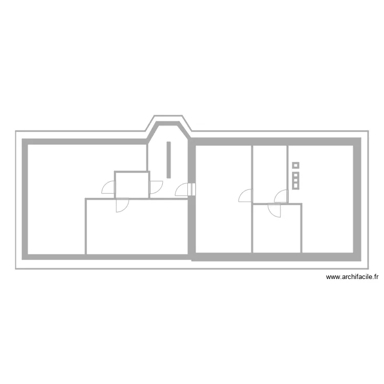 Douane combles. Plan de 