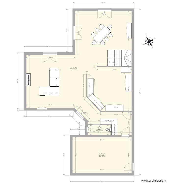 Pavillon 6E ABLEIGES. Plan de 