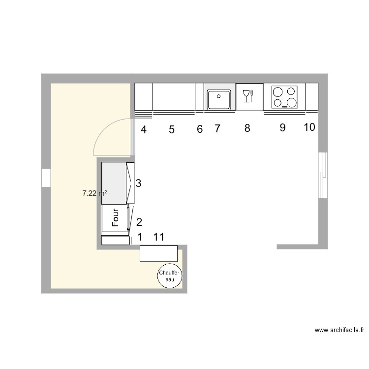 CUISINE PERRAY. Plan de 0 pièce et 0 m2