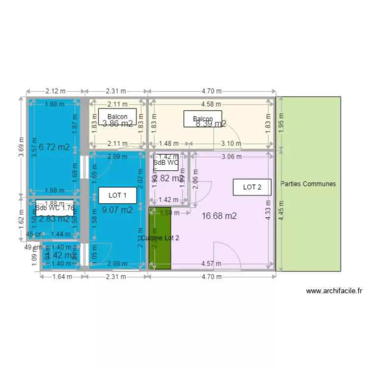 CRTrezdeChausseePlanCuisine. Plan de 