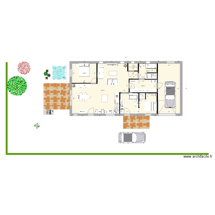 HANGAR ZONE. Plan de 7 pièces et 121 m2