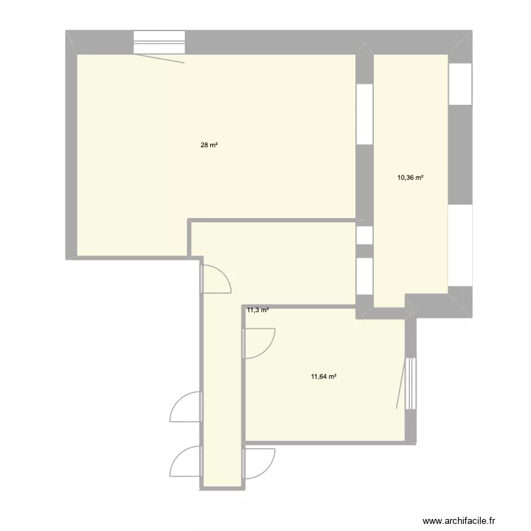 Maison 2. Plan de 4 et 61 m² Maison 2. Plan de 4 et 61 m²