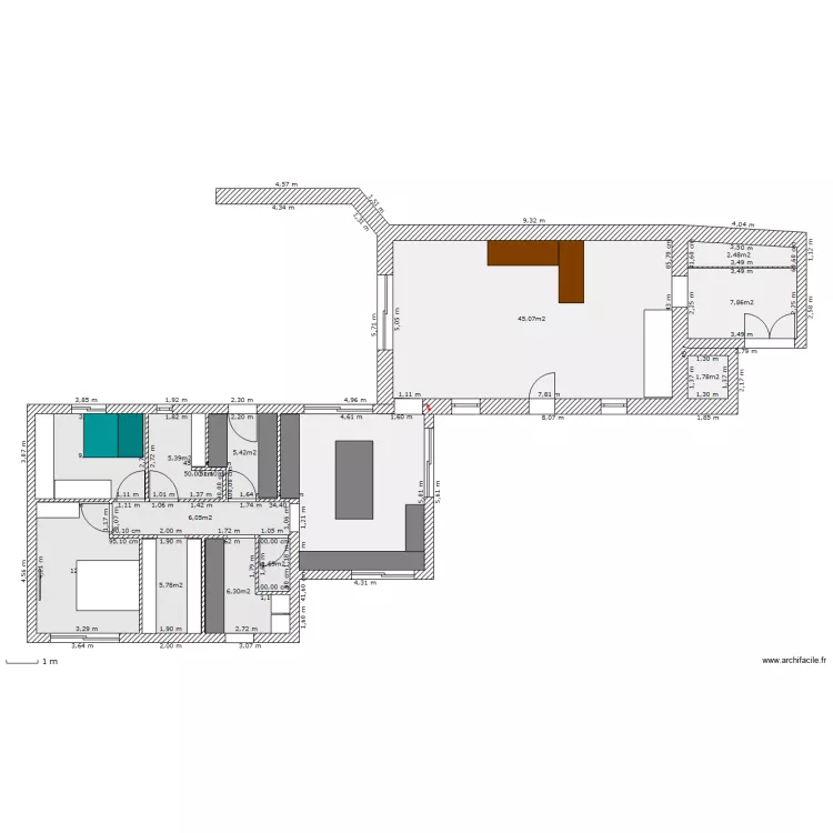 maison 3/2. Plan de maison 3/2. Plan de