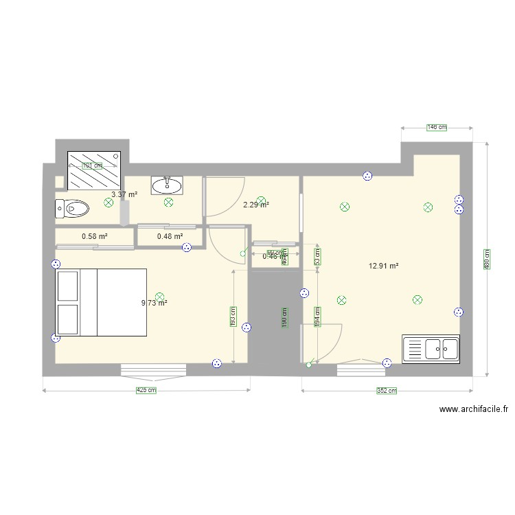 Appartement RDC new idee 2. Plan de 0 pièce et 0 m2