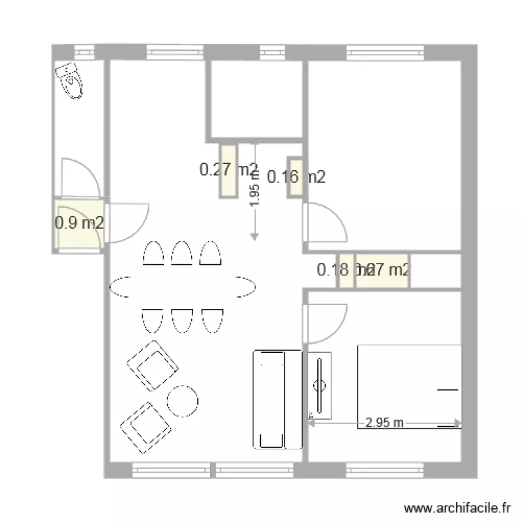 Appartement Toulouse 5. Plan de 