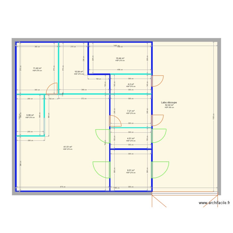 Labo découpe Bezonne version 2. Plan de 0 pièce et 0 m2