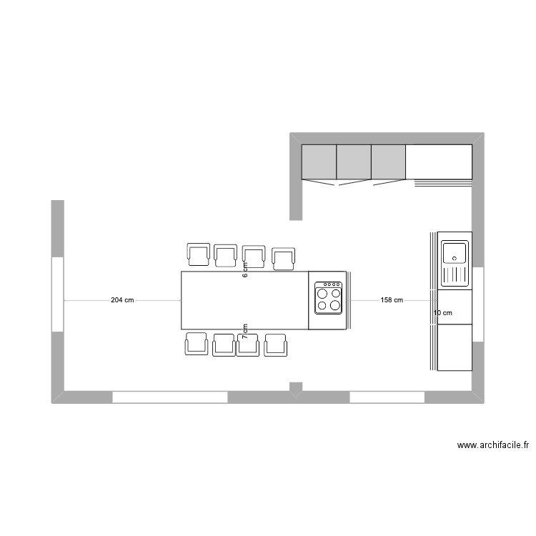 cuisine becune. Plan de 0 pièce et 0 m2