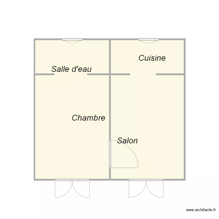 Croquis APPT 3 JOLY. Plan de 