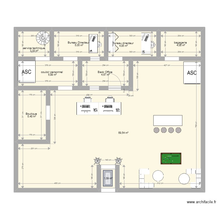 lobby . Plan de 0 pièce et 0 m2