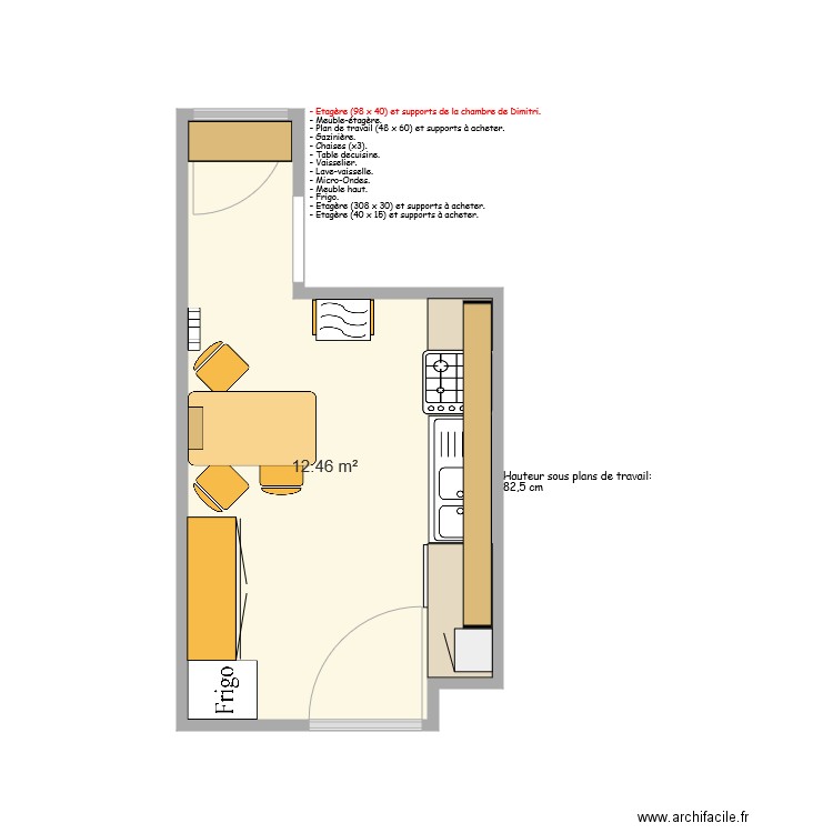 CUISINE. Plan de 0 pièce et 0 m2