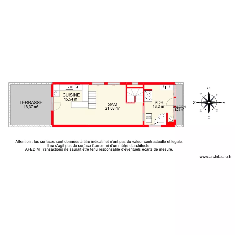 BI 8424 ETAGE 1. Plan de 