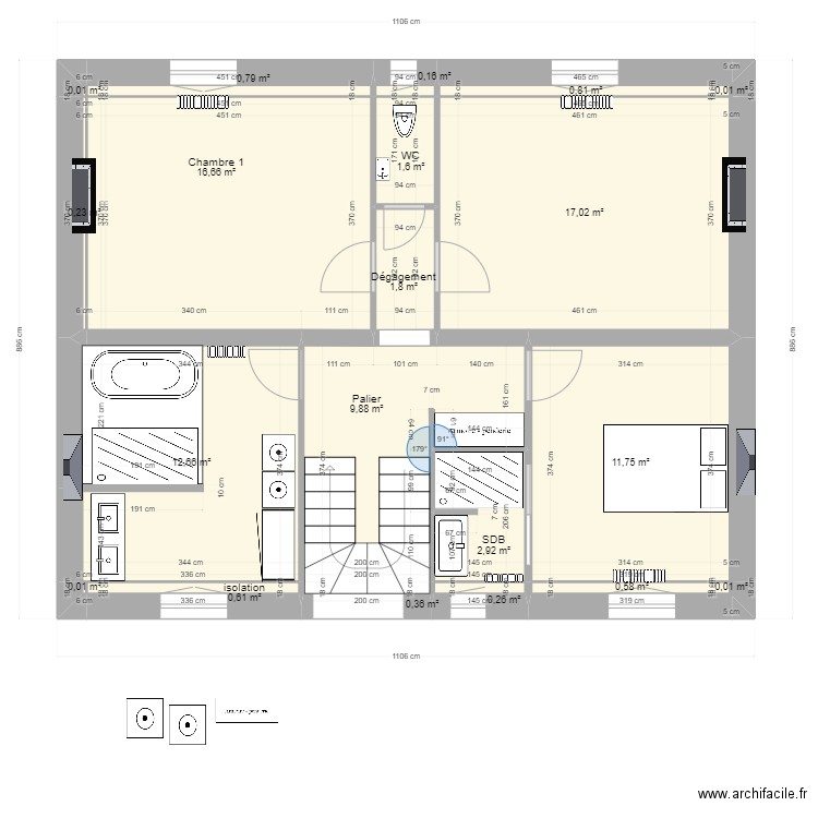 voltaire cuisine U. Plan de 0 pièce et 0 m2