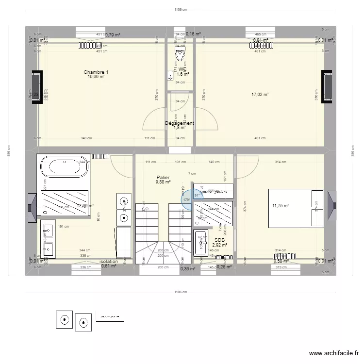 voltaire cuisine U. Plan de 