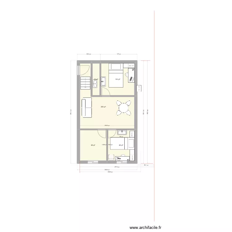 Logement amenagement. Plan de 