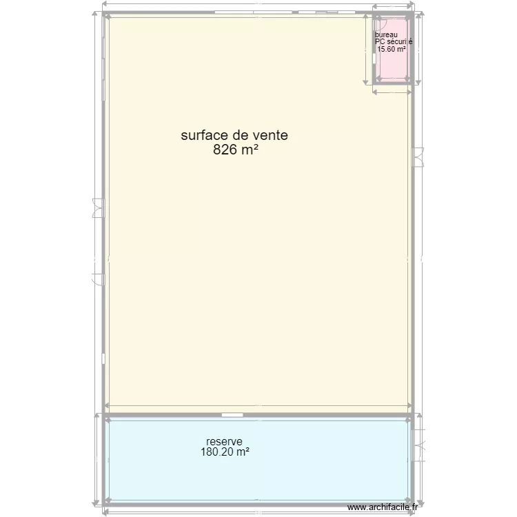 avant travaux m. Plan de 