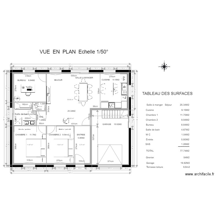 PLAN Permis 1. Plan de 0 pièce et 0 m2