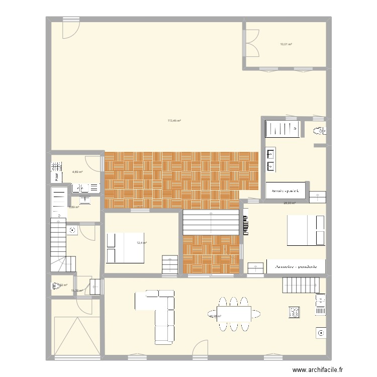 TASDON RENOV 1. Plan de 9 pièces et 237 m2