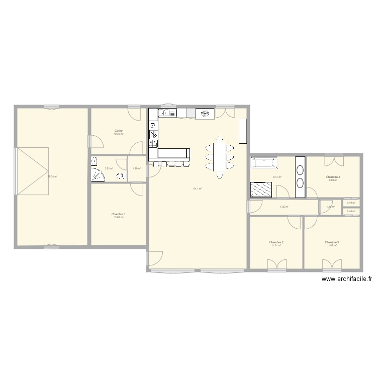 MAISON CATHY ET BEA. Plan de 0 pièce et 0 m2