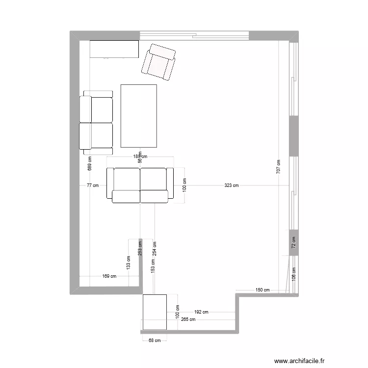 appartement marcq v2. Plan de 