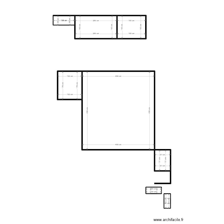 BOY. Plan de 23 pièces et 196 m2