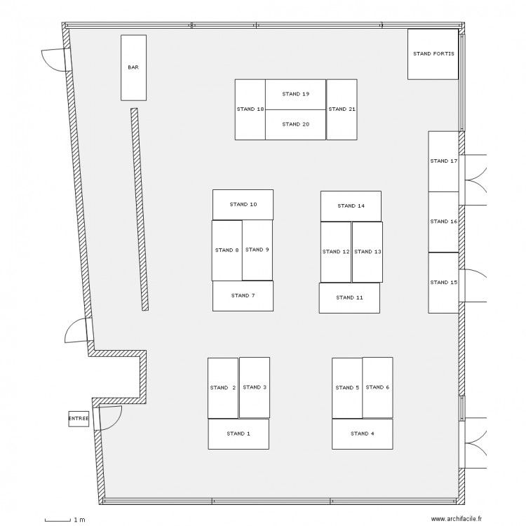 plan foire étus. Plan de 0 pièce et 0 m2