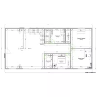 Plan Maison Mitoyenne avec &eacute;tage