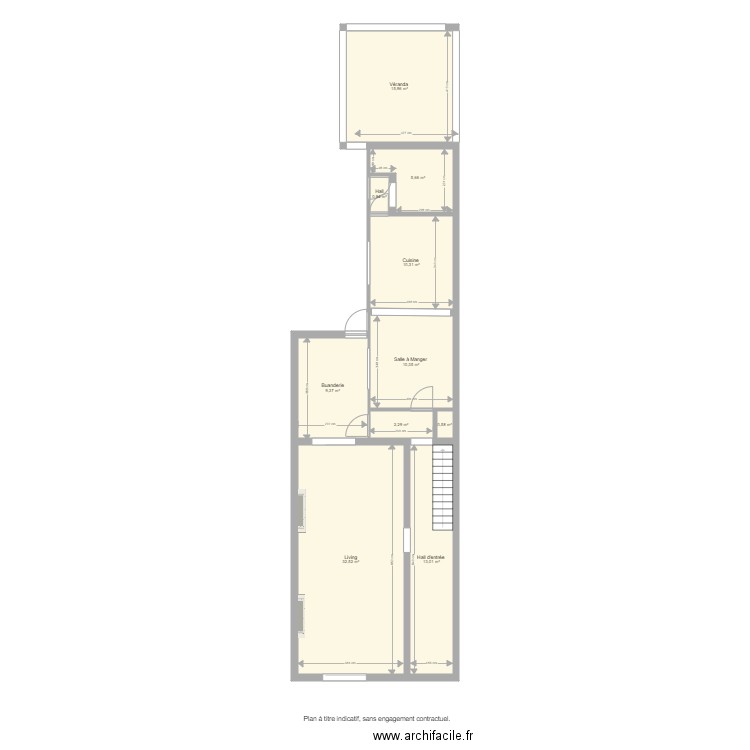 rez de chaussée . Plan de 0 pièce et 0 m2
