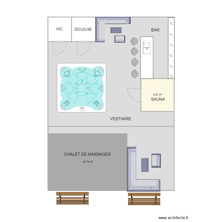 extention exterieur 2. Plan de 0 pièce et 0 m2