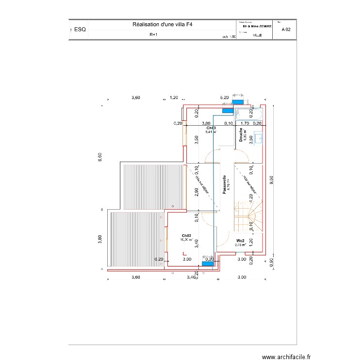 M ZEMIRE . Plan de 0 pièce et 0 m2