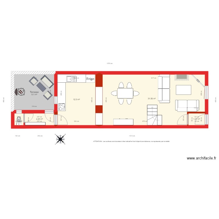 BI 2612 rdc coté . Plan de 0 pièce et 0 m2