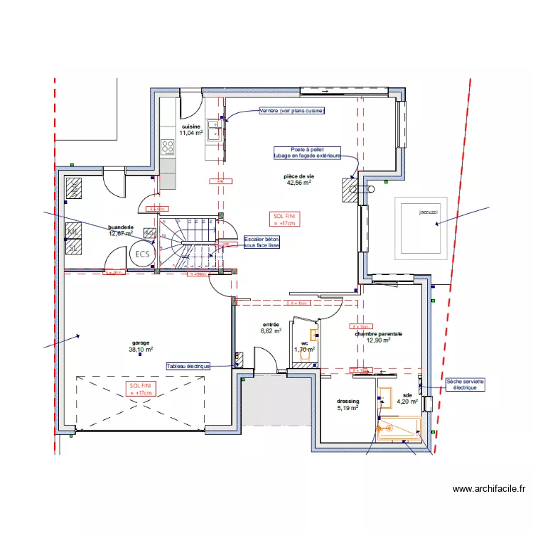 BLANCKAERT 2- PLAN ELEC-RDC. Plan de 
