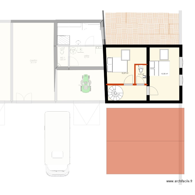 mon projet rénovation 01. Plan de 0 pièce et 0 m2