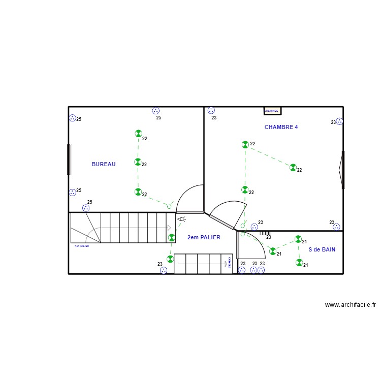 2 ETAGE ELEC. Plan de 0 pièce et 0 m2