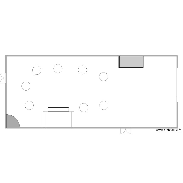 PLAN DE TABLE fadila. Plan de 1 pièce et 367 m2