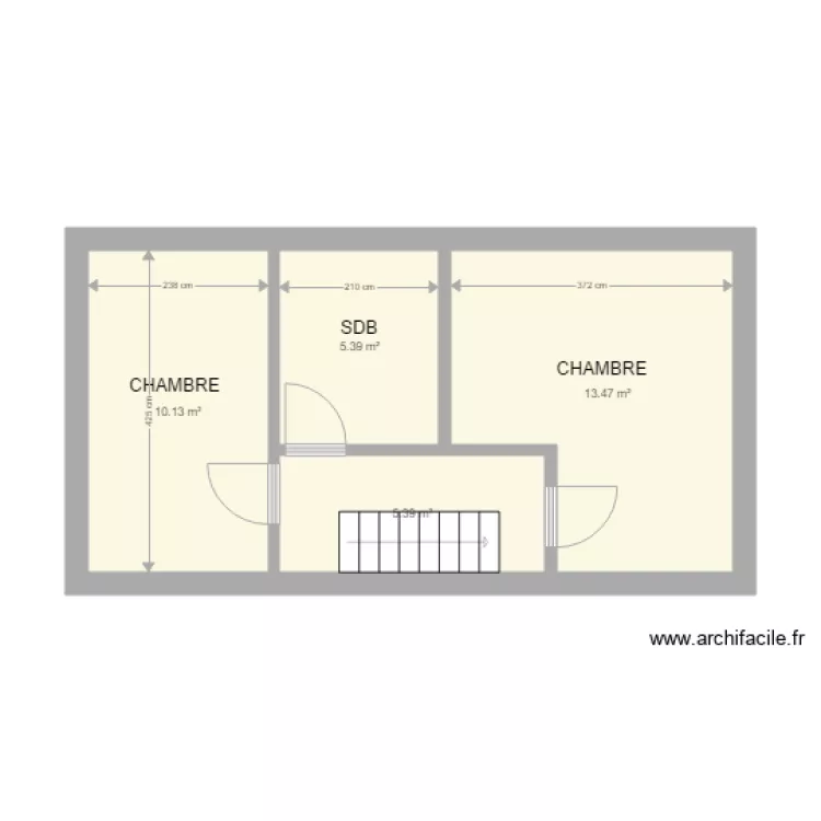 QUEROUB ETAGE. Plan de 