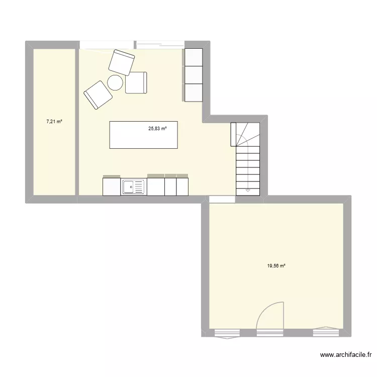 genly. Plan de 3 et 53 m² genly. Plan de 3 et 53 m²