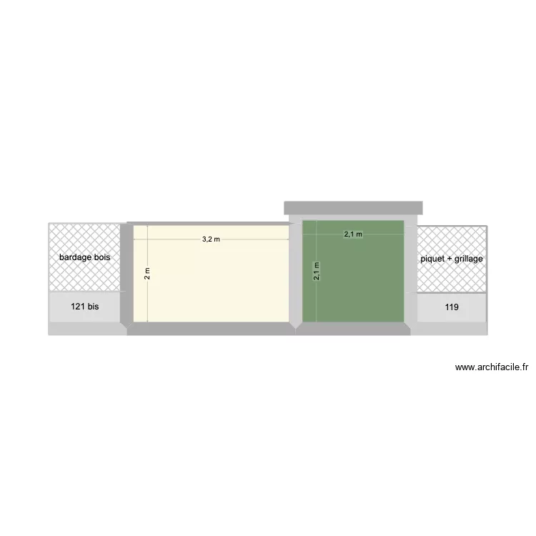 plan cl&ocirc;ture avant. Plan de 