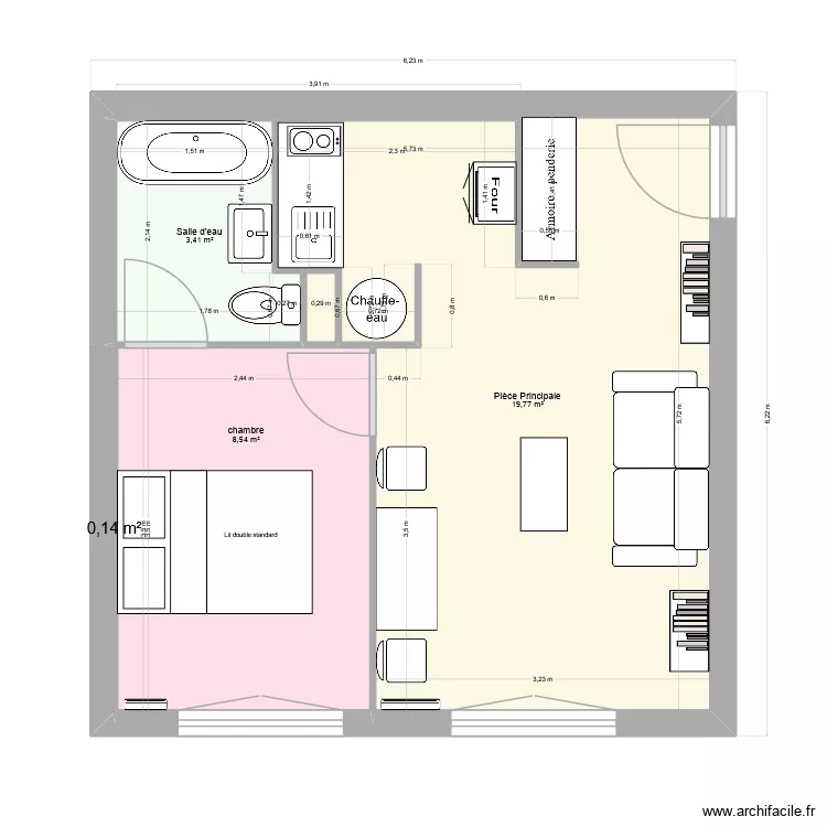 Appart2. Plan de 5 et 32 m² Appart2. Plan de 5 et 32 m²