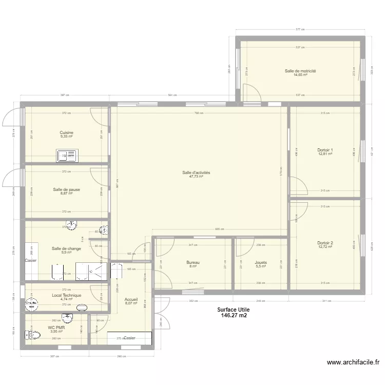 MICRO CRECHE 3. Plan de 