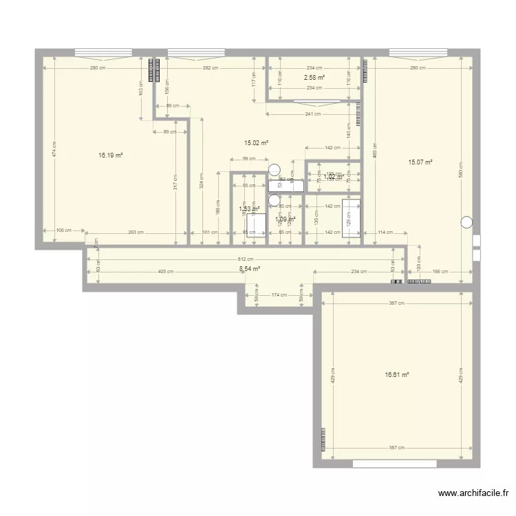 RICHELIEU V1. Plan de 