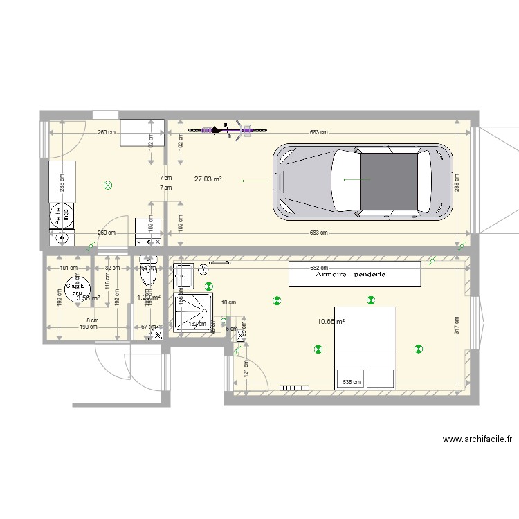 Garage. Plan de 0 pièce et 0 m2